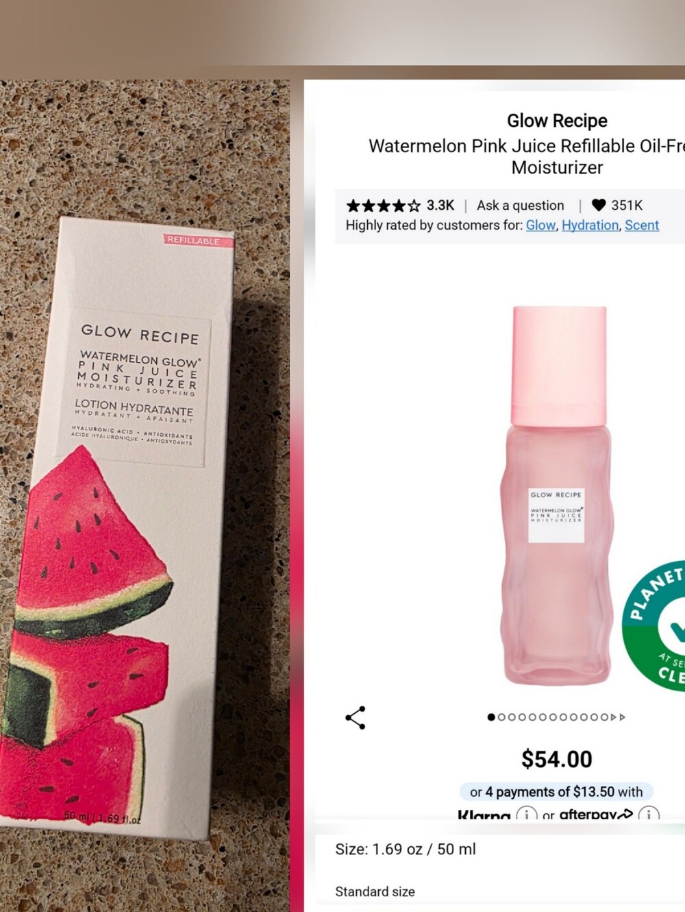 Glow Recipe Pink Watermelon Gel-Cream Moisturizer